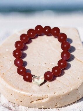 12mm Red Jade Bracelet  🌟♥️